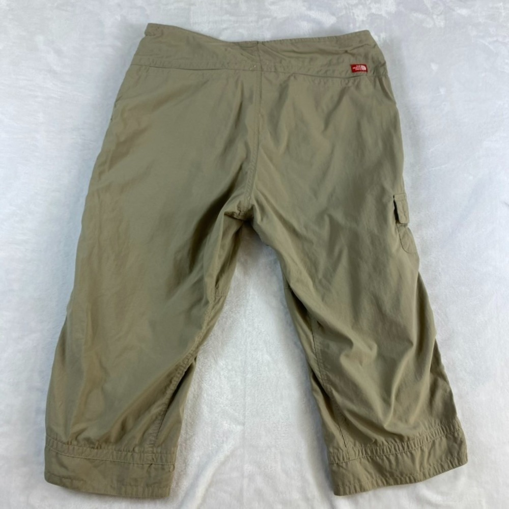North Face Hiking Pants Capri Sz 12 Beige Nylon Lightweight Camping - Picture 4 of 14